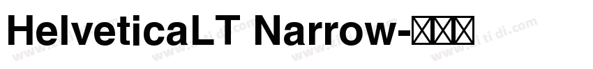 HelveticaLT Narrow字体转换